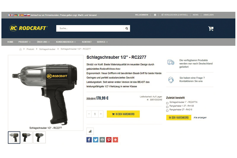 Rodcraft upgrades website for its customers