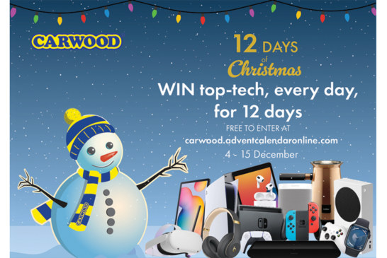 Win top-tech with Carwood’s 12 Days of Christmas