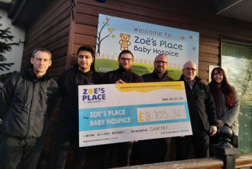 Shaftec exceeds target for Zoe’s Place baby hospice