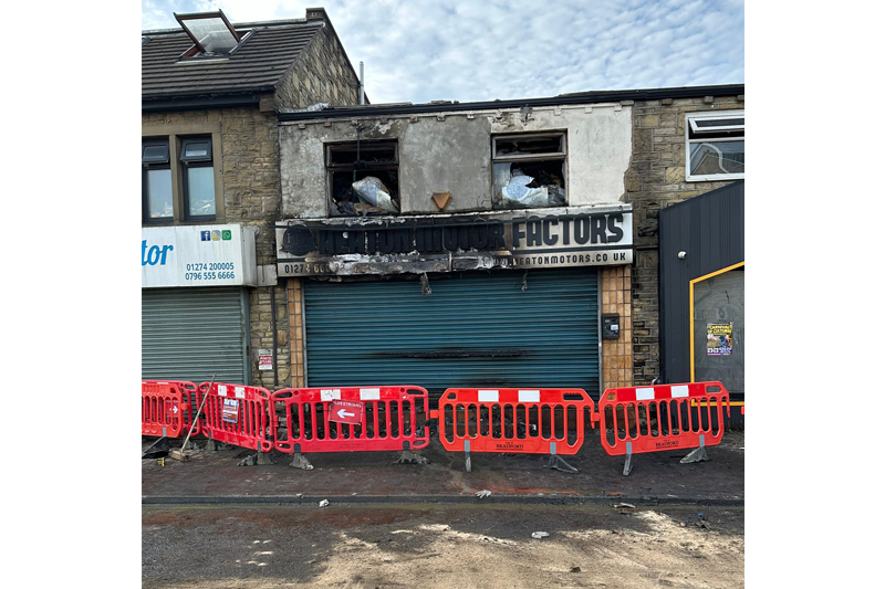 Major fire engulfs Bradford-based motor factor