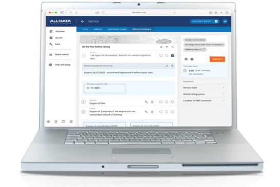 ALLDATA Maintenance Schedules