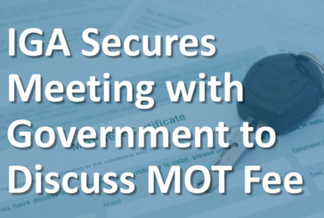 IGA secure Government meeting to discuss MOT fee