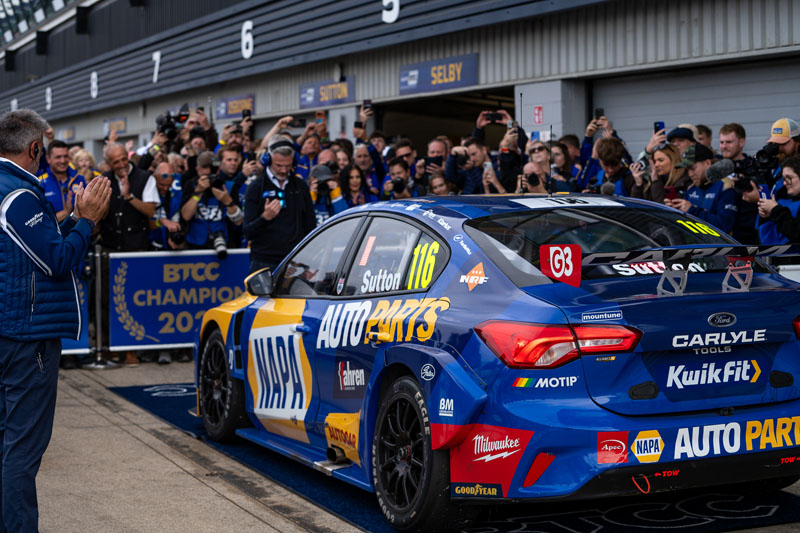 NAPA racing celebrate BTCC championship success